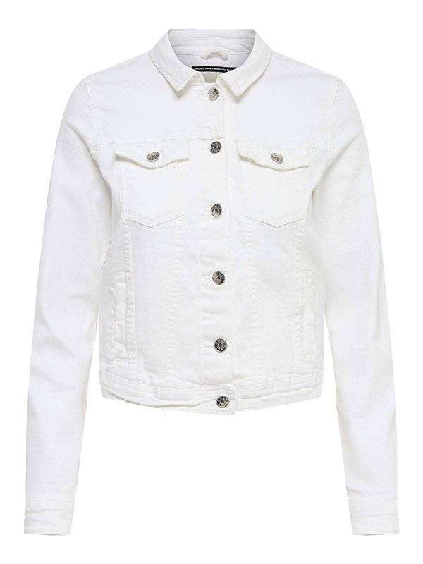 Women White Denim Jacket