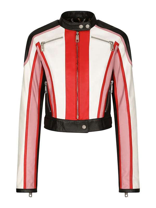 Women's Real Leather Crop Jacket