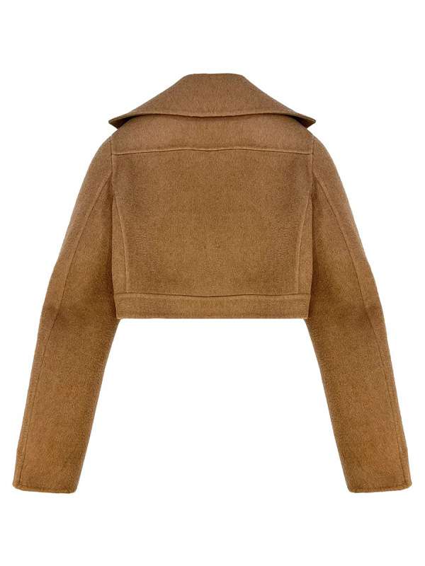 Women Brown Cropped Jacket