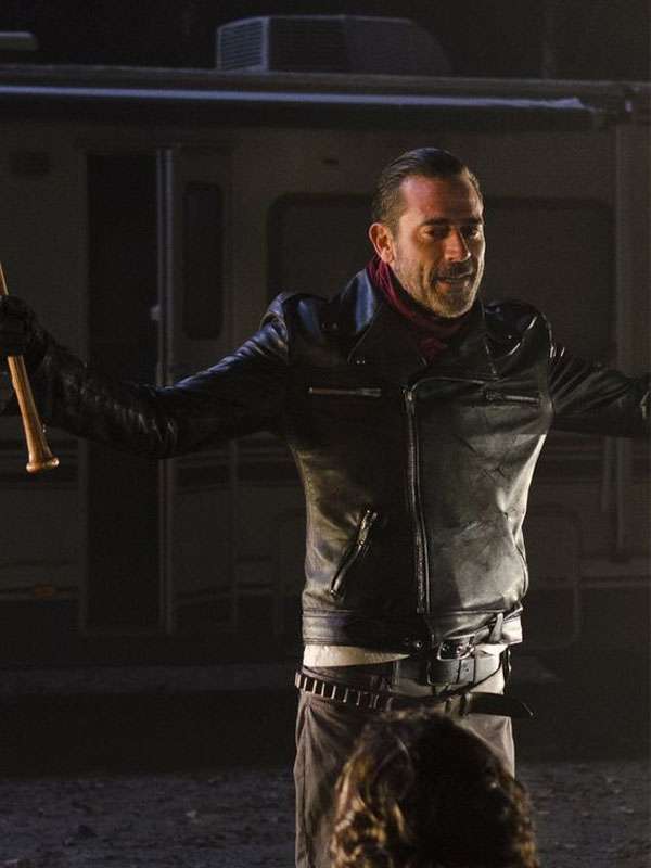 The Walking Dead Negan Black Leather Jacket