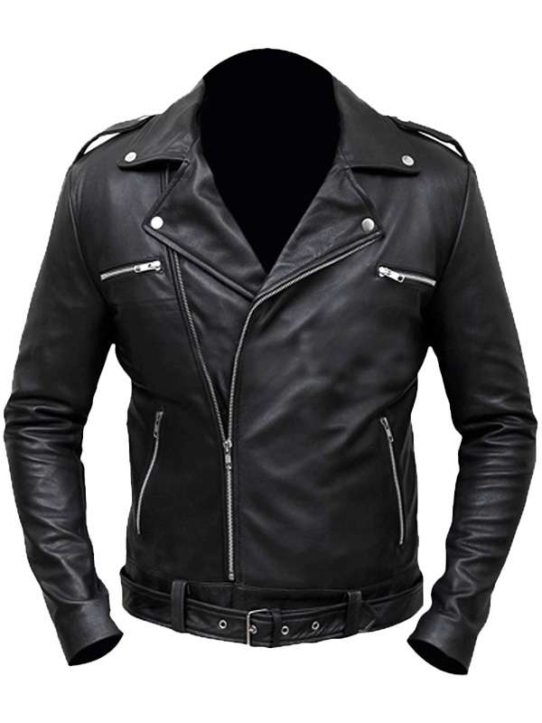 The Walking Dead Negan Black Leather Jacket