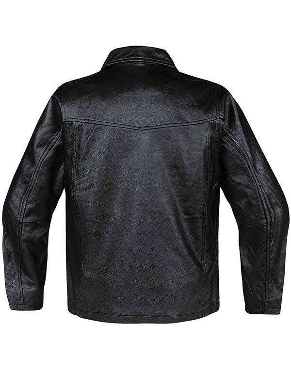 Traditional Black Leather Jacket for Men