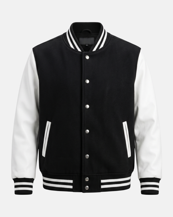 Black and White Varsity Jacket