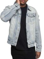 Men's Ripped Tiger Denim Jacket - Image 12