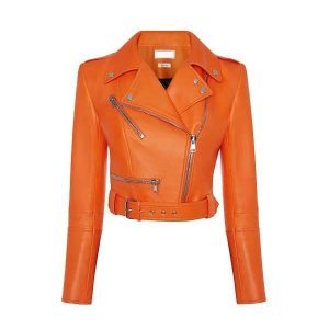 Michelle Rodriguez Orange Jacket